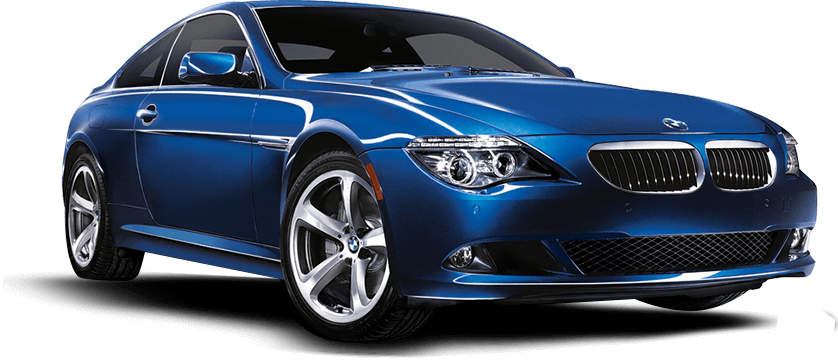 BMW azul em destaque ilustrativo